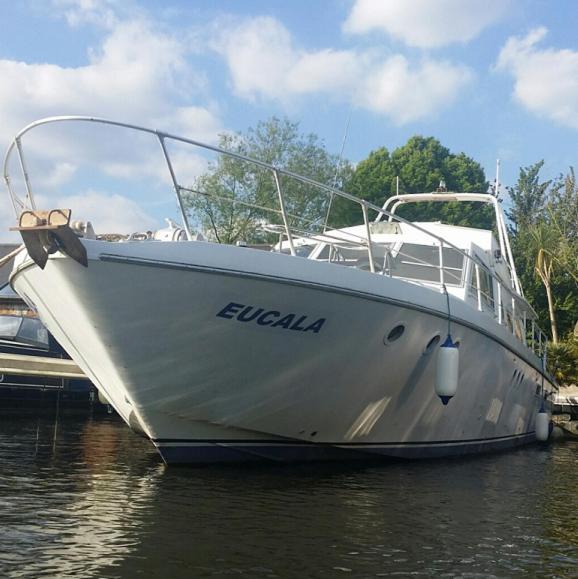 Eucala Motor Yacht Hotell East Molesey Exteriör bild